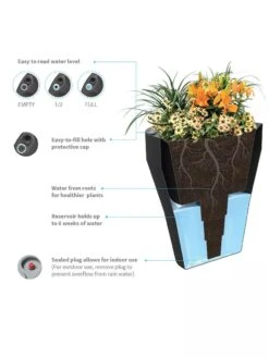 TruDrop One Pinch Planter 37 "Diameter 8 TruDrop One Pinch Planter 37 "Diameter -Garden Shop 8613631 06V 3 4 2