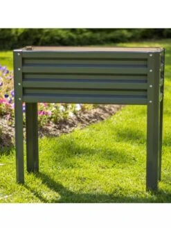 Metal Double Height Raised Garden Bed -Garden Shop 8613688 06V 3 4