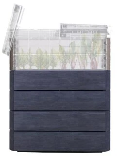 Modular Rectangular Raised Bed Kit With Translucent Panels & Lid 7 Modular Rectangular Raised Bed Kit With Translucent Panels & Lid -Garden Shop 8614250 01V