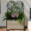 Mobile Deep Trough Planter With Trellis -Garden Shop 8614265 05V mobile deep trough planter with trellis