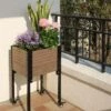 Mobile Elevated Corner Planter -Garden Shop 8614267 04V mobile elevated corner planter