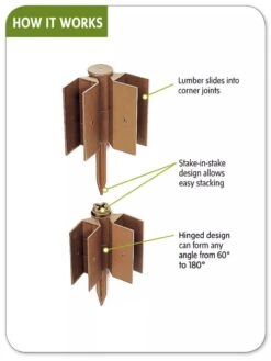 Stackable Corner Joints, Set Of 2 5 Stackable Corner Joints, Set Of 2 -Garden Shop hiw 34 602