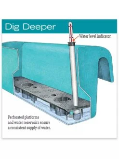 Viva Self-Watering Balcony Railing Planter -Garden Shop hiw 8586699